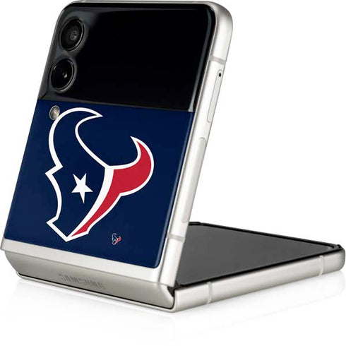 NFL Houston Texans Large Logo Galaxy Z Flip4 5G Skin